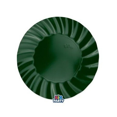 PIATTI PIANI ø25 WAVY VERDE FORESTA 6pz