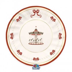 PIATTI PIANI ø25cm CHRISTMAS CARILLON 6pz