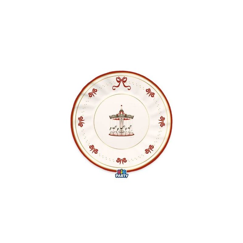PIATTI PIANI ø25cm CHRISTMAS CARILLON 6pz