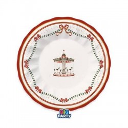 PIATTI FONDI ø24cm CHRISTMAS CARILLON 6pz