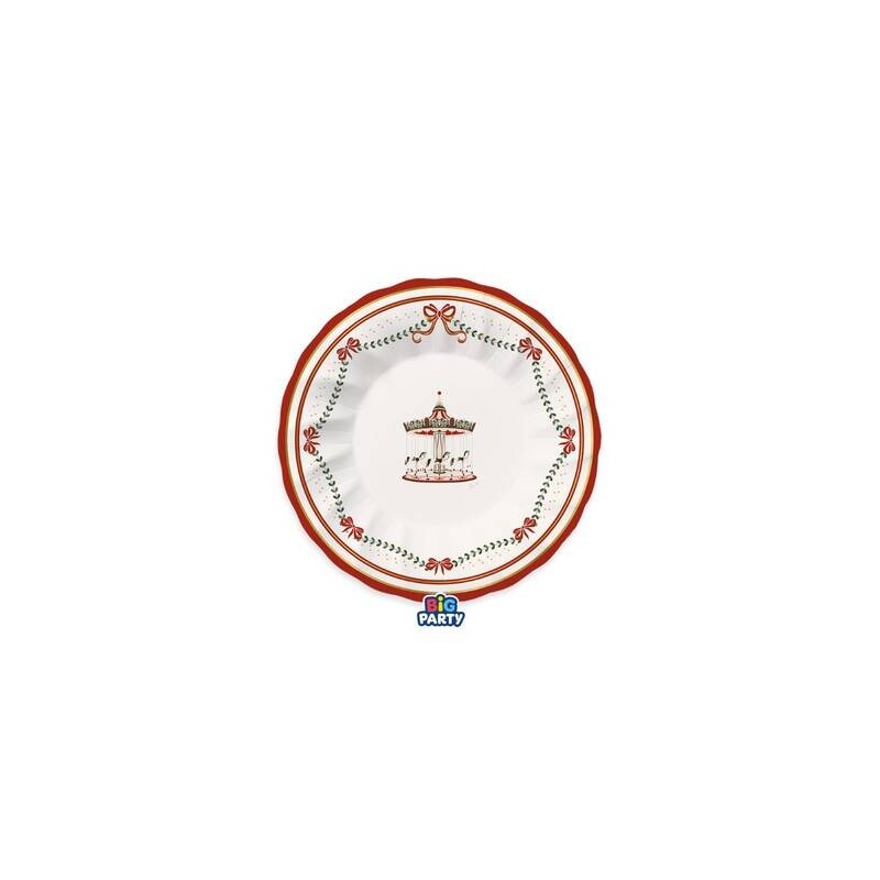 PIATTI FONDI ø24cm CHRISTMAS CARILLON 6pz