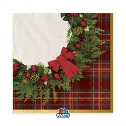 TOVAGLIOLI 33x33cm CLASSIC TARTAN 16pz