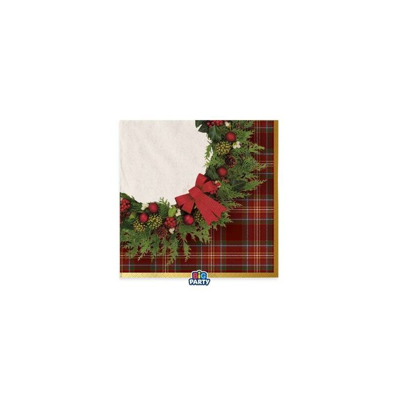 TOVAGLIOLI 33x33cm CLASSIC TARTAN 16pz