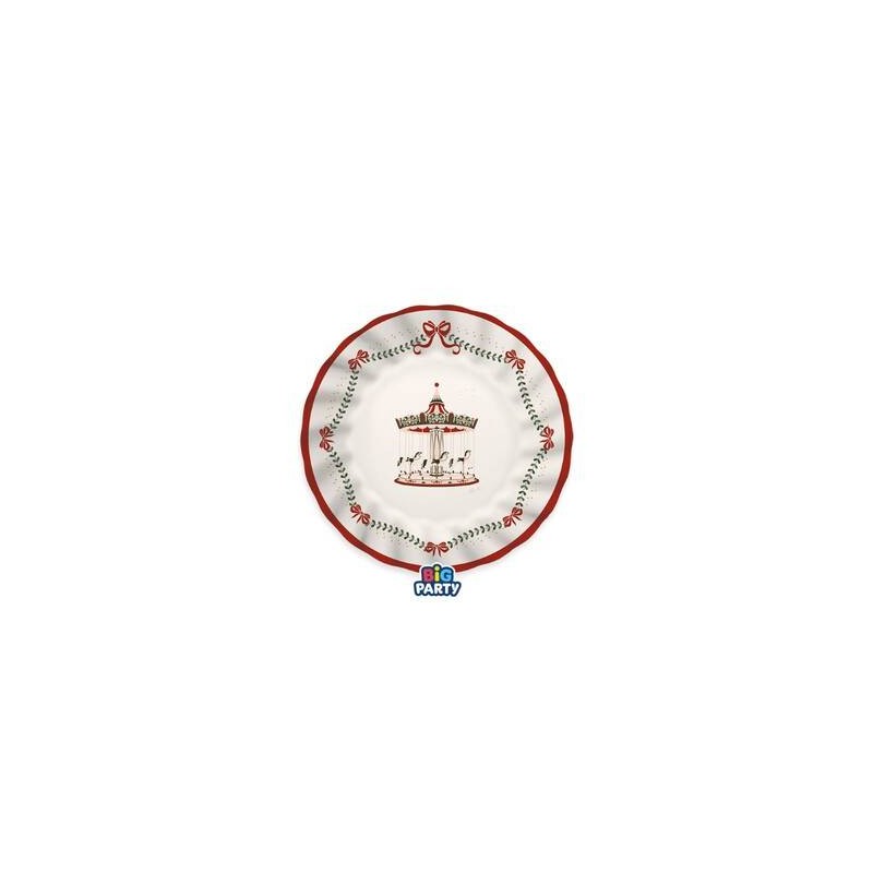 PIATTI DESSERT ø20cm CHRISTMAS CARILLON 6pz