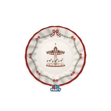 PIATTI DESSERT ø20cm CHRISTMAS CARILLON 6pz