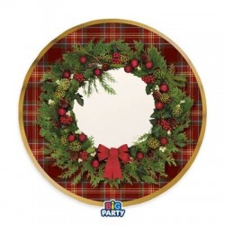 PIATTI PIANI ø25cm CLASSIC TARTAN 6pz