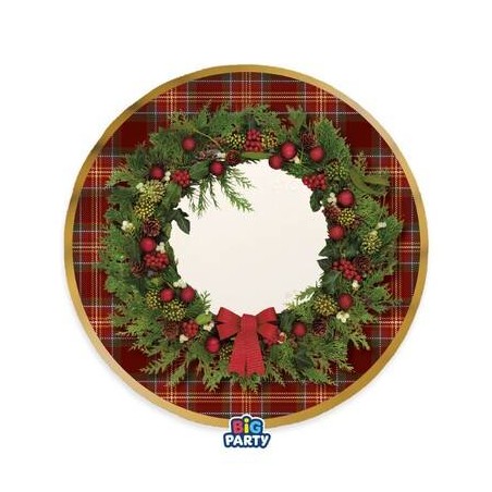 PIATTI PIANI ø25cm CLASSIC TARTAN 6pz