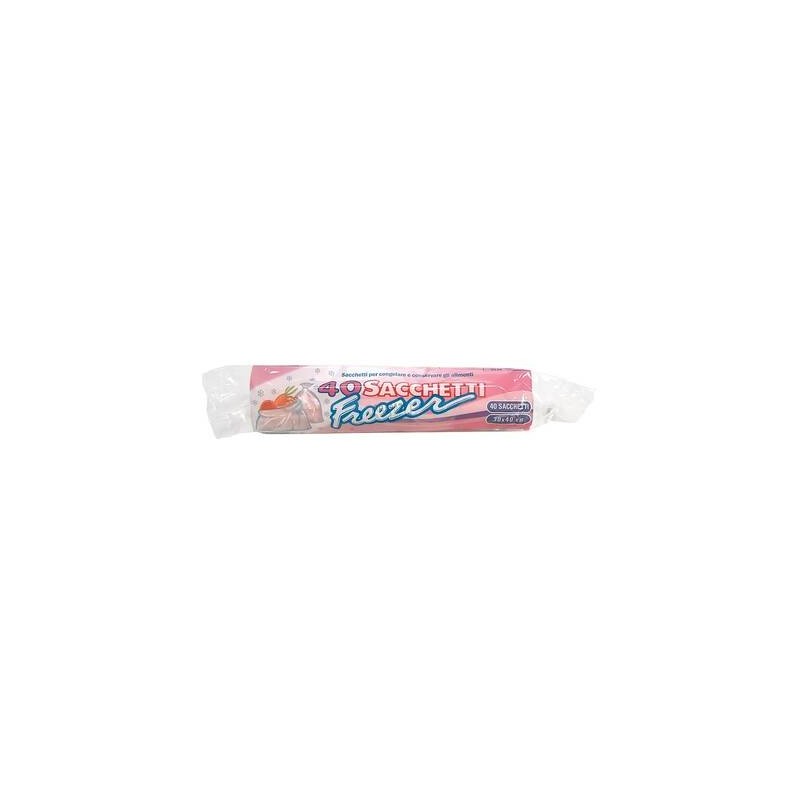 ROTOLO 40 SACCHETTI FREEZER HDPE IN BUSTA 30x40cm