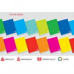 QUADERNO COLOR BASIC 5mm 80pag