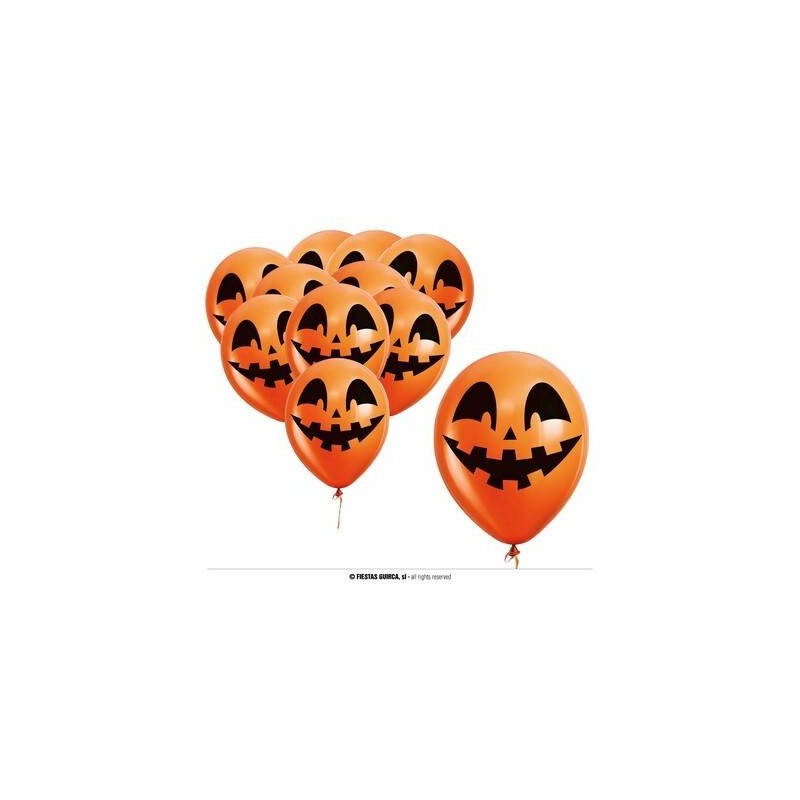 PALLONCINI ARANCIONI 30cm 10pz ZUCCA
