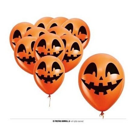 PALLONCINI ARANCIONI 30cm 10pz ZUCCA