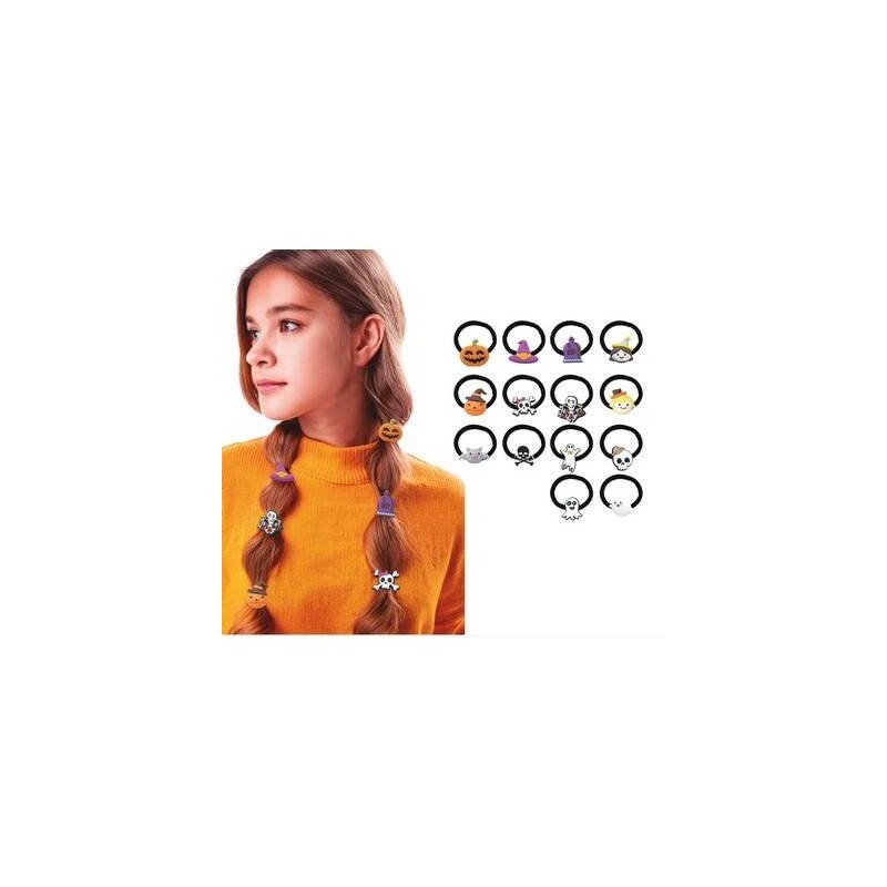ELASTICI CAPELLI HALLOWEEN 14pz