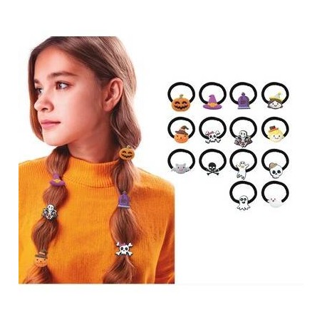 ELASTICI CAPELLI HALLOWEEN 14pz