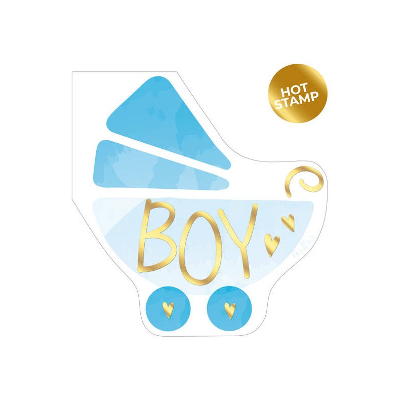 TOVAGLIOLI 33x33 SAGOMATI CARROZZINA CELESTE 16pz