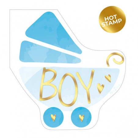 TOVAGLIOLI 33x33 SAGOMATI CARROZZINA CELESTE 16pz