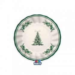 PIATTI DESSERT ø20cm GREEN CHRISTIMAS 6pz