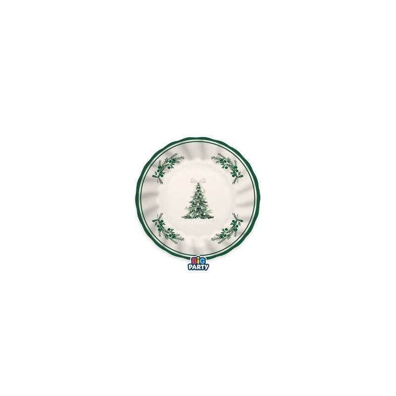PIATTI DESSERT ø20cm GREEN CHRISTIMAS 6pz