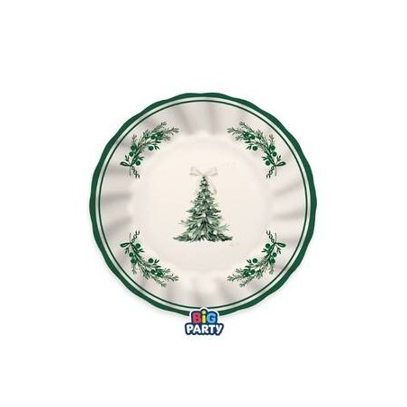 PIATTI DESSERT ø20cm GREEN CHRISTIMAS 6pz