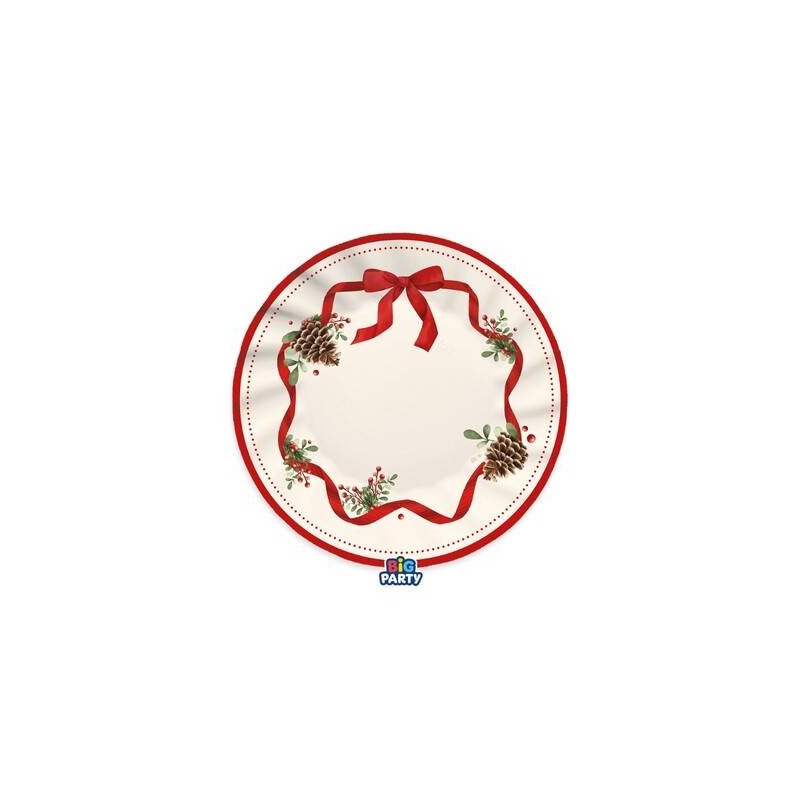 PIATTI PIANI ø25cm CHRISTMAS HOLIDAY 6pz