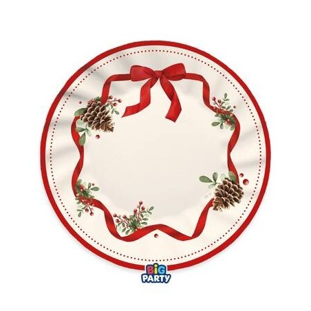 PIATTI PIANI ø25cm CHRISTMAS HOLIDAY 6pz