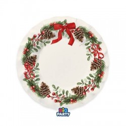 PIATTI FONDI ø24cm CHRISTMAS HOLIDAY 6pz