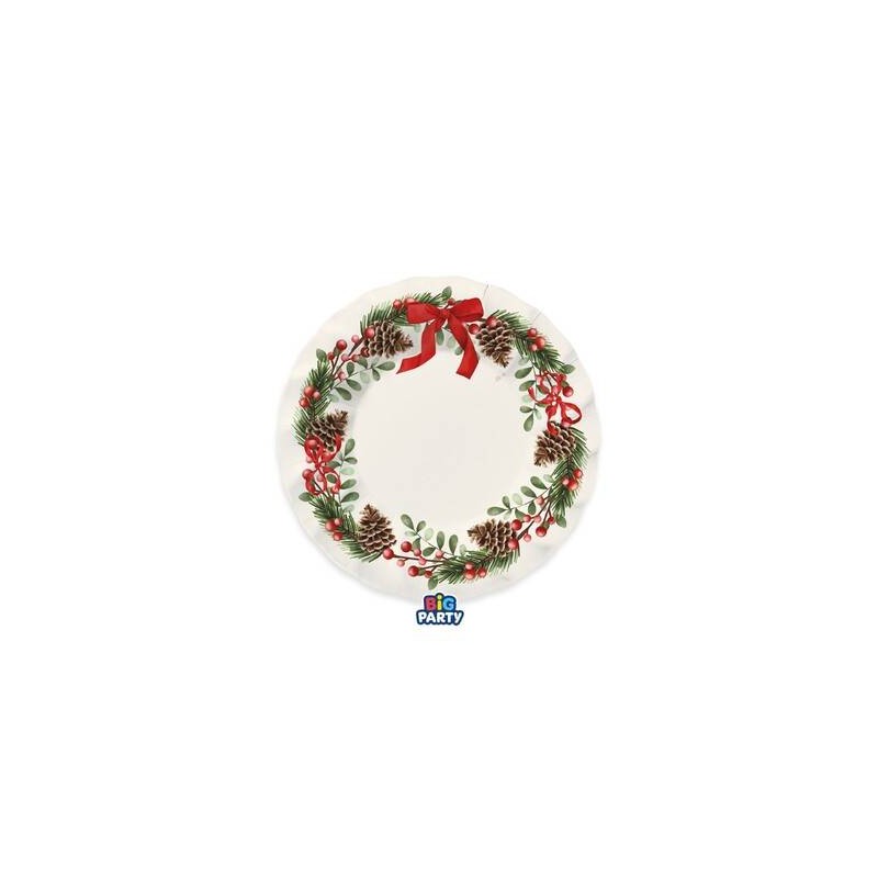 PIATTI FONDI ø24cm CHRISTMAS HOLIDAY 6pz