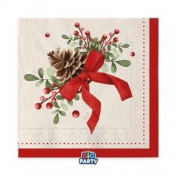 TOVAGLIOLI 33x33cm CHRISTIMAS HOLIDAY 6pz