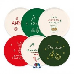 PIATTI DESSERT ø18cm MIX SPIRITO DEL NATALE 6pz