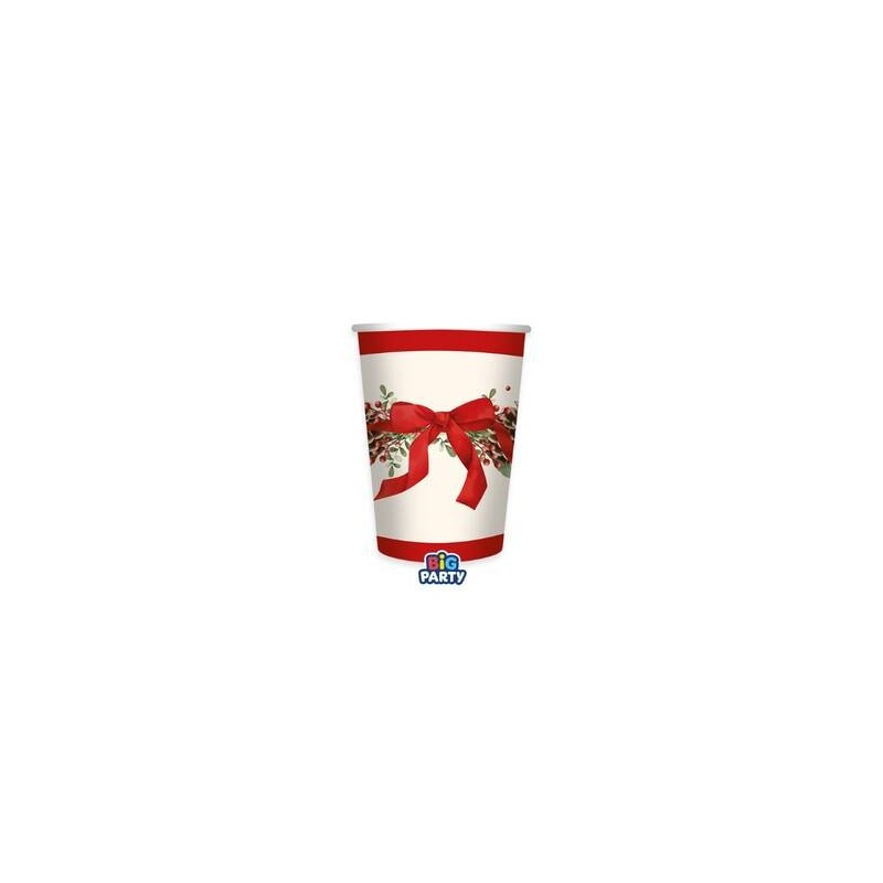 BICCHIERI 250cc CHRISTIMAS HOLIDAY 6pz