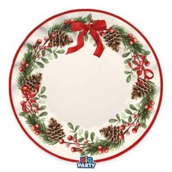 PIATTI MAXI ø30cm CHRISTMAS HOLIDAY 6pz