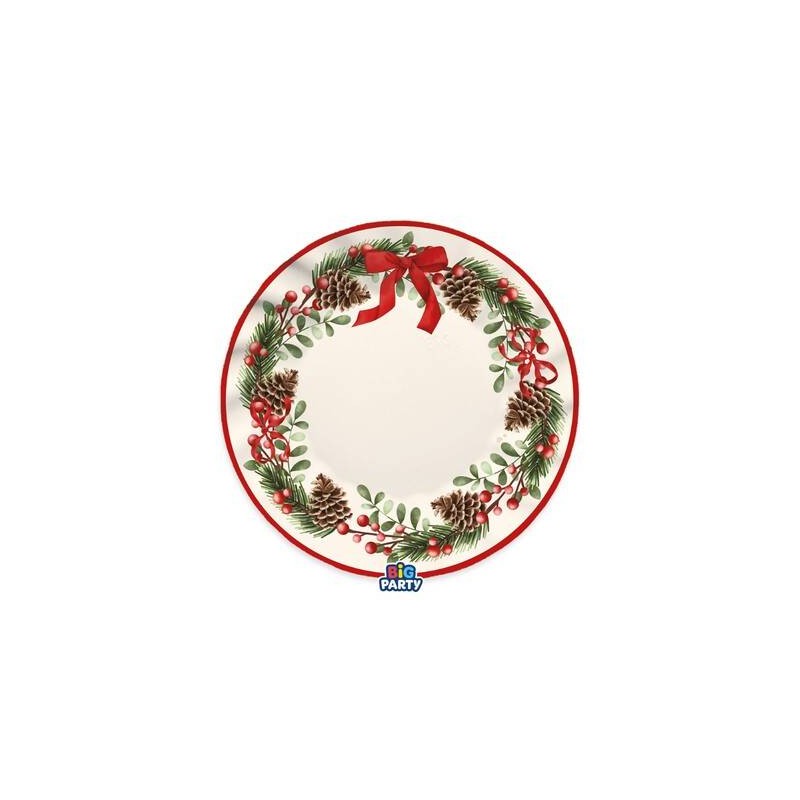 PIATTI MAXI ø30cm CHRISTMAS HOLIDAY 6pz