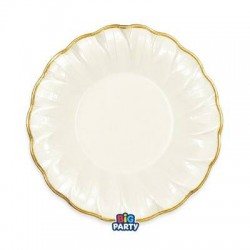 PIATTI FONDI ø24cm HARMONY IVORY GOLD 6pz