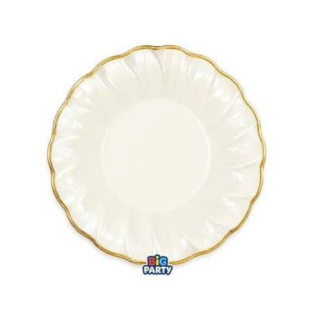 PIATTI FONDI ø24cm HARMONY IVORY GOLD 6pz