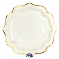 PIATTI MAXI ø30cm HARMONY IVORY GOLD 6pz