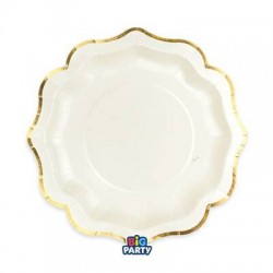 PIATTI PIANI ø25cm HARMONY IVORY GOLD 6pz