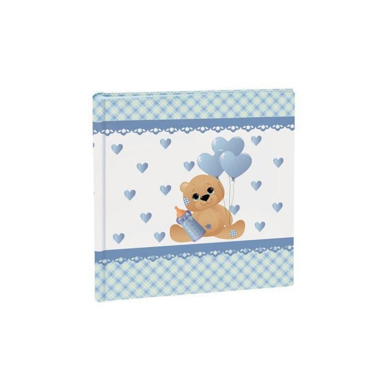 ALBUM FOTO NASCITA 29x29cm 20fg PERGAMENA C/VELINA 17228