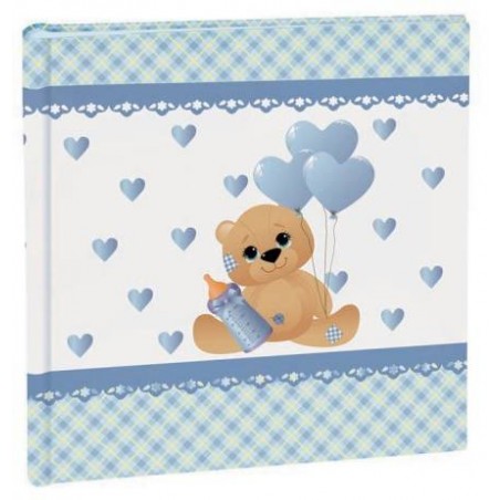ALBUM FOTO NASCITA 29x29cm 20fg PERGAMENA C/VELINA 17228