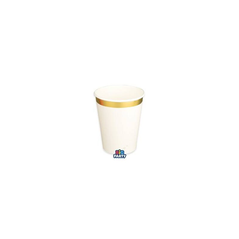 BICCHIERI 250cc HARMONY IVORY GOLD 6pz