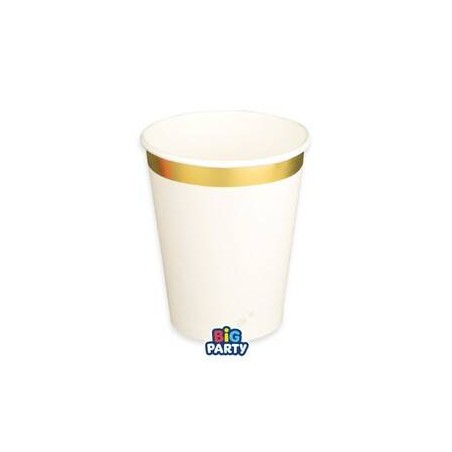 BICCHIERI 250cc HARMONY IVORY GOLD 6pz
