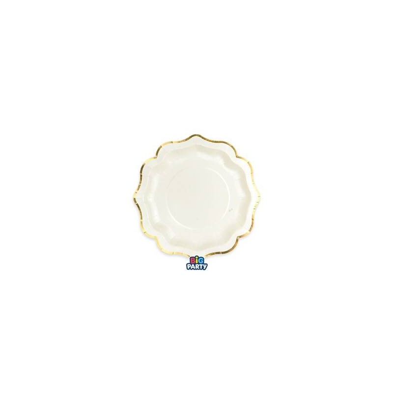 PIATTI DESSERT ø20cm HARMONY IVORY GOLD 6pz