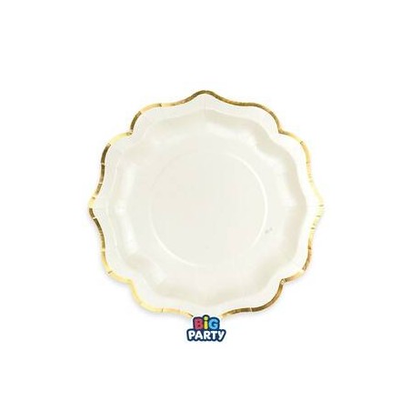 PIATTI DESSERT ø20cm HARMONY IVORY GOLD 6pz