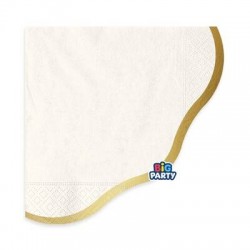 TOVAGLIOLI 33x33cm HARMONY IVORY GOLD 16pz