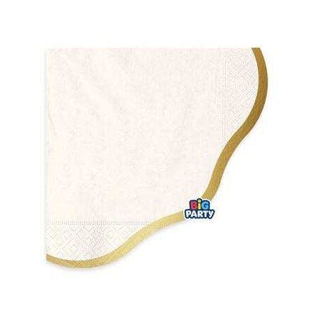 TOVAGLIOLI 33x33cm HARMONY IVORY GOLD 16pz