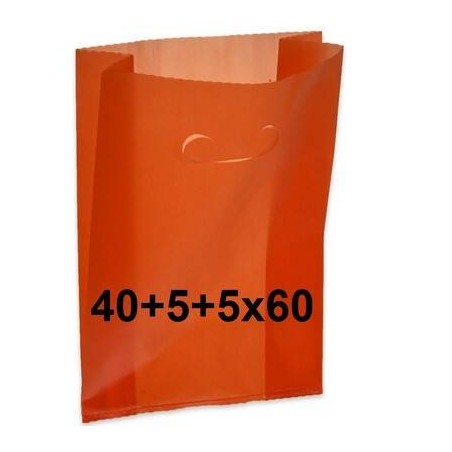 SHOPPER FAGIOLO PE/HD 60my 40+5+5x60cm ROSSO 5kg (lg.N°28 24/03/12) **TASSA CONAI 0,718/KG INCLUSA**