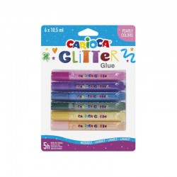 CARIOCA GLITTER GLUE PEARLY 6pz