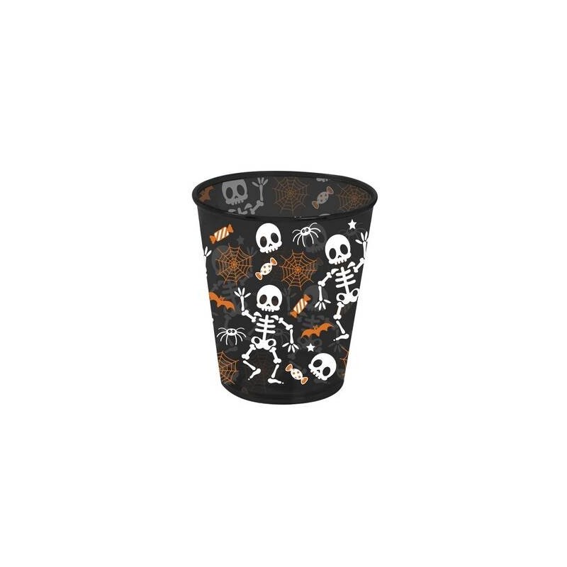 BICCHIERE SCHELETRO 10cm NERO