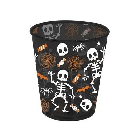 BICCHIERE SCHELETRO 10cm NERO