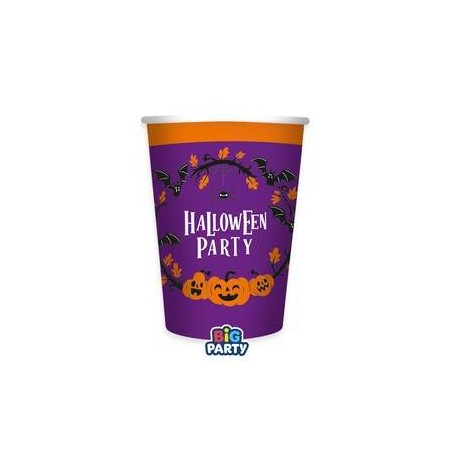 BICCHIERI IN CARTA 250cc HALLOWEEN PARTY 6pz