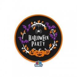 PIATTI IN CARTA ø18cm HALLOWEEN PARTY 6pz