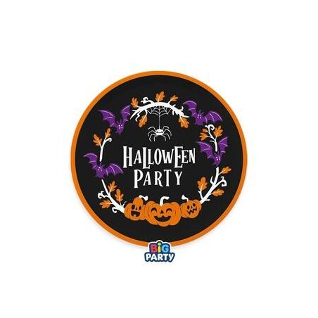 PIATTI IN CARTA ø18cm HALLOWEEN PARTY 6pz